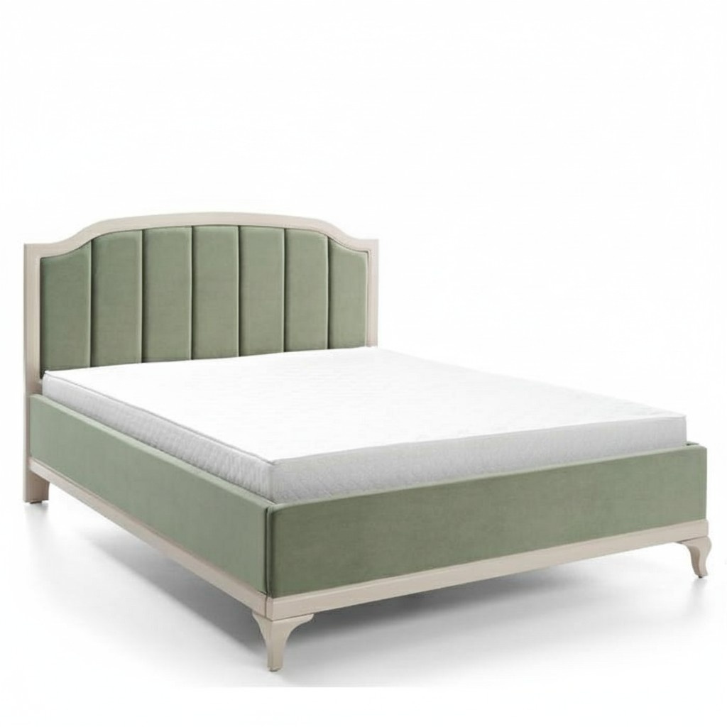 Design Bett Luxus Doppel Hotel Betten Schlaf Zimmer Leder Modern Stoff 160*200cm