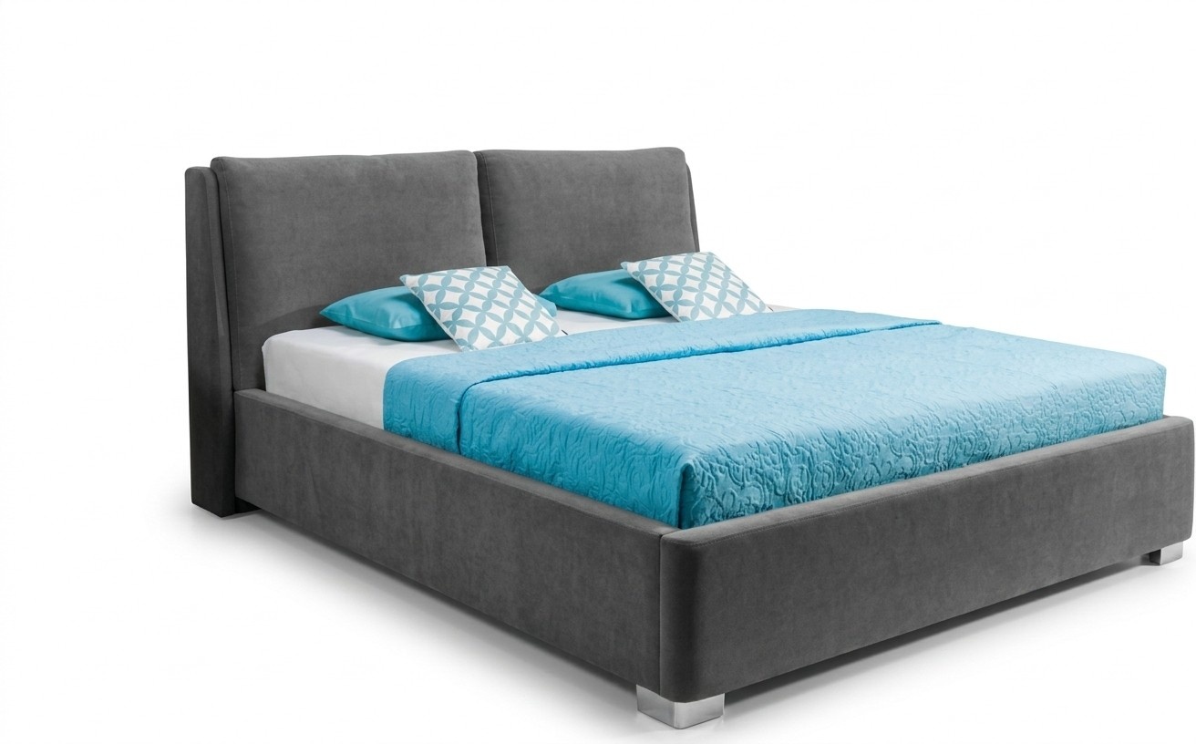 Design Bett Schlafzimmer Betten Textil Leder Hotel Luxus Polster Ehe Doppel