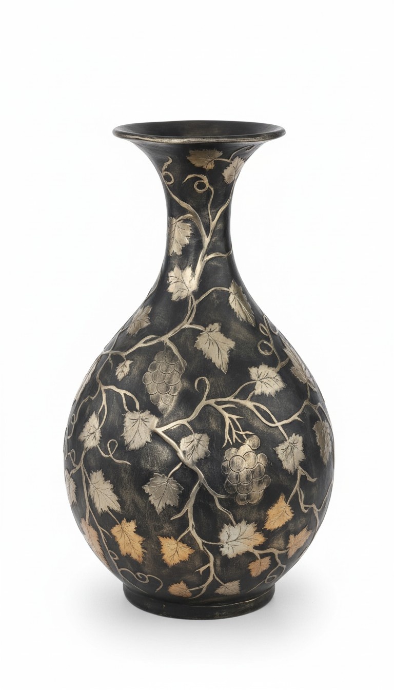 Design Blumen Topf Dekoration XXL Vase Vasen Handarbeit Dekorative Kelch