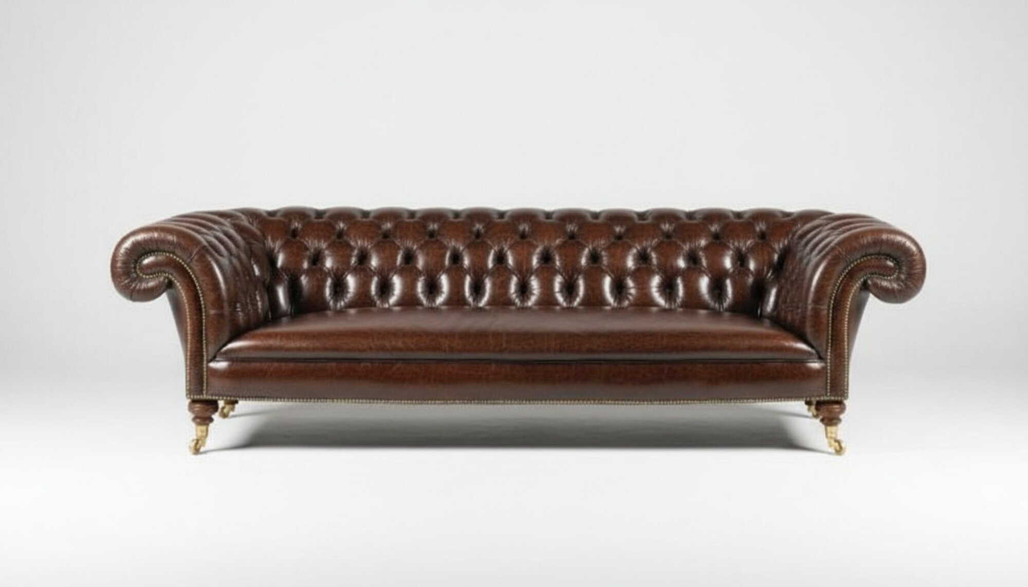 Design Chesterfield Sofagarnitur 4-Sitzer Leder Couch Polster