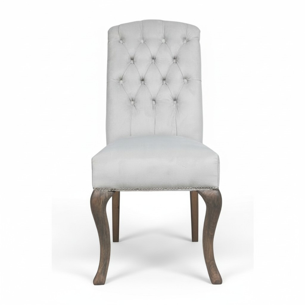 Design Chesterfield Stühle Hotel Garnitur Stuhl Textil Polster Gruppe 8xSet Neu