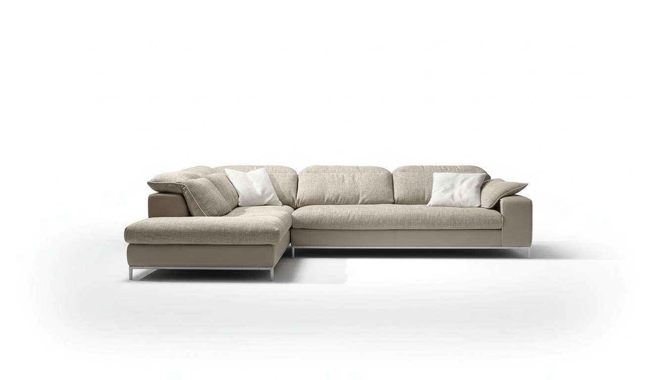 Design Ecksofa L-form Modern Sofas Textile Couch Wohnzimmer Modernes Sofa Neu