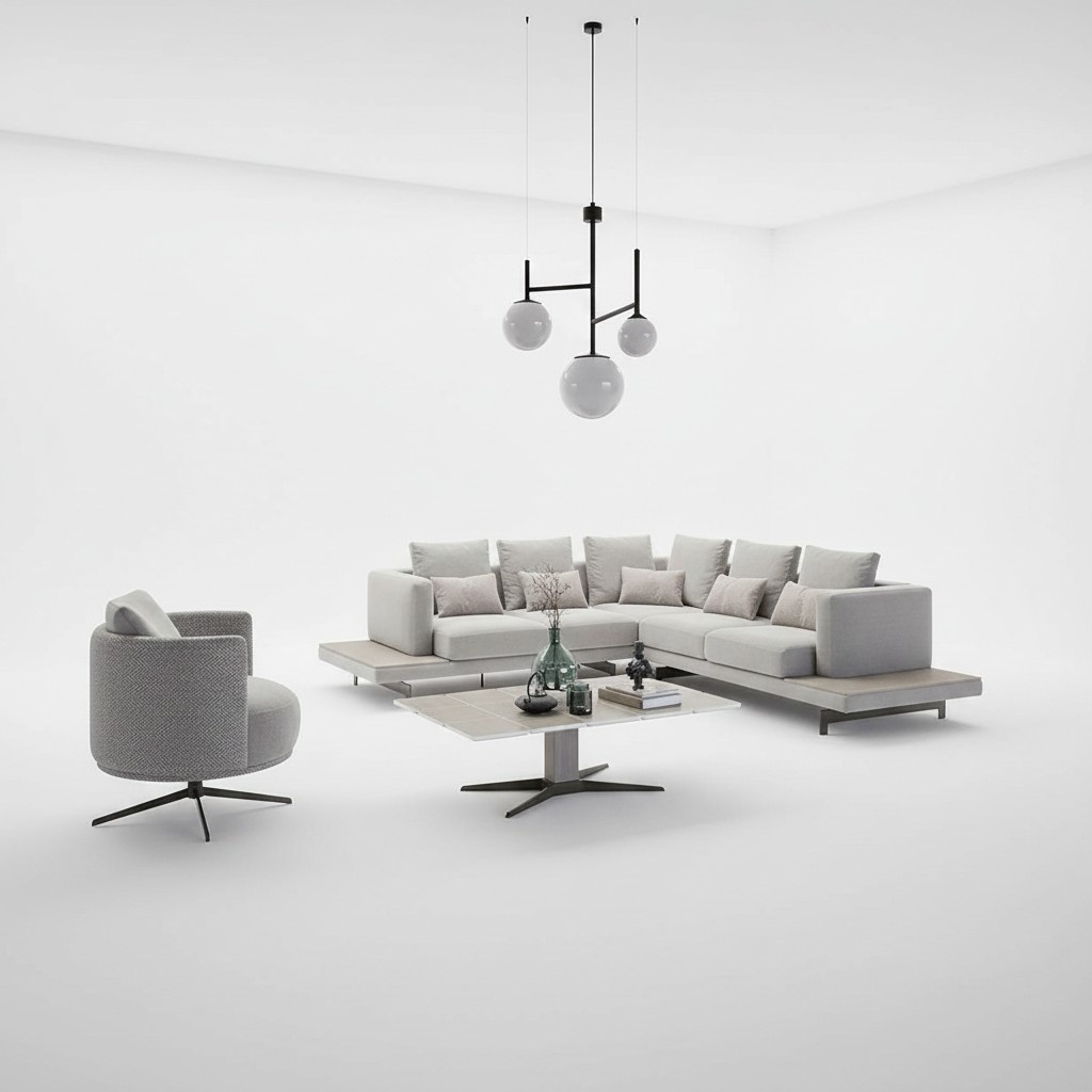 Design Ecksofa L-Form Polstermöbel Luxus Wohnzimmer Couchtisch