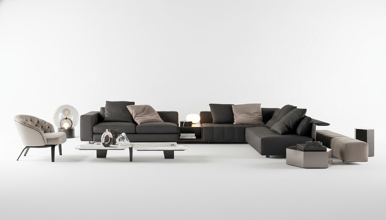 Design Ecksofa Polster Couch Sofa Eck Garnitur Leder Wohnlandschaft