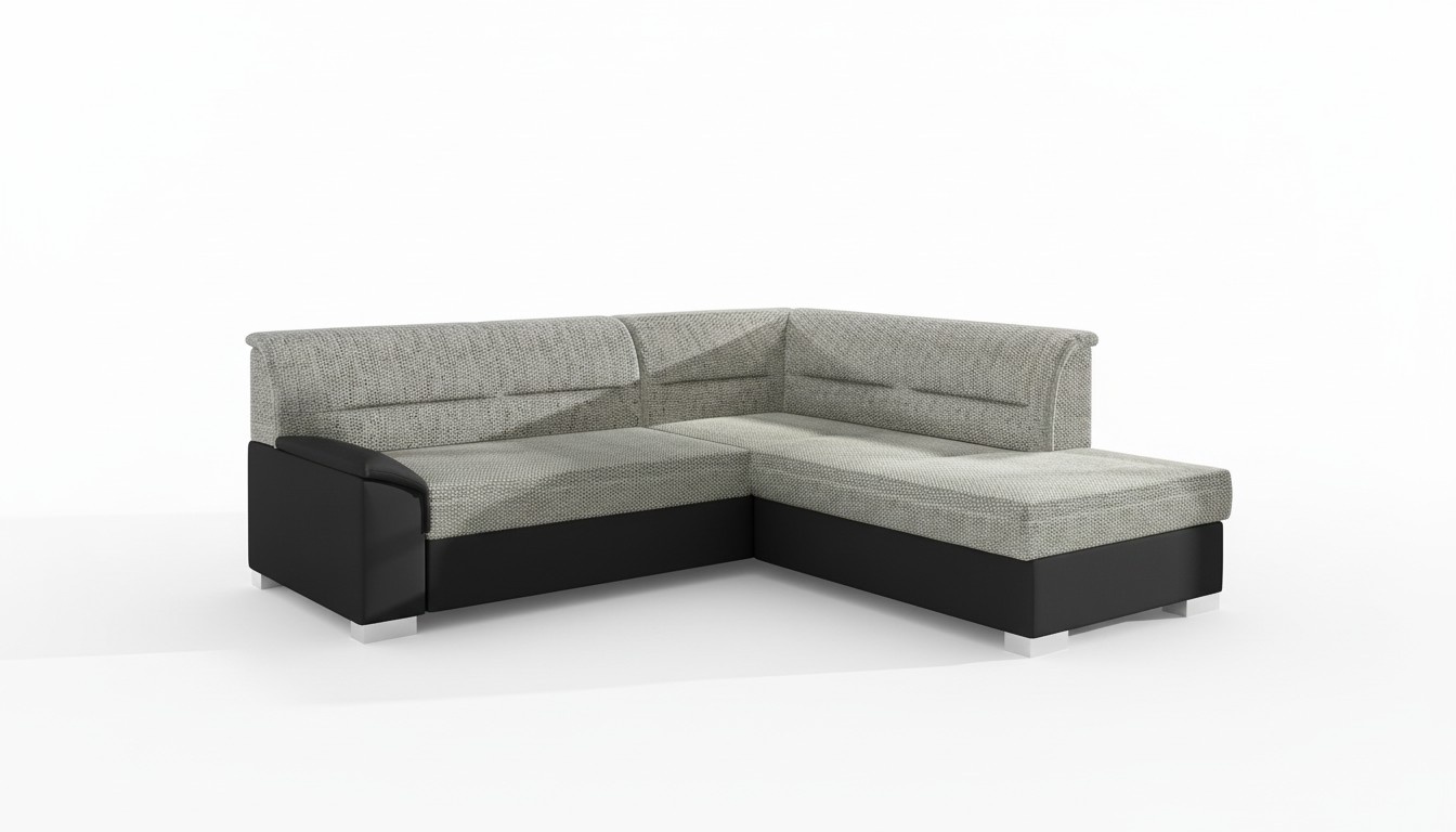 Design Ecksofa Schlafsofa Bettfunktion Couch Leder Textil Sofas Polster Neu