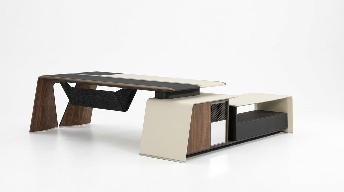Design Ecktisch Schreibtisch Ecktische Büro Möbel Einrichtung Tische Tisch