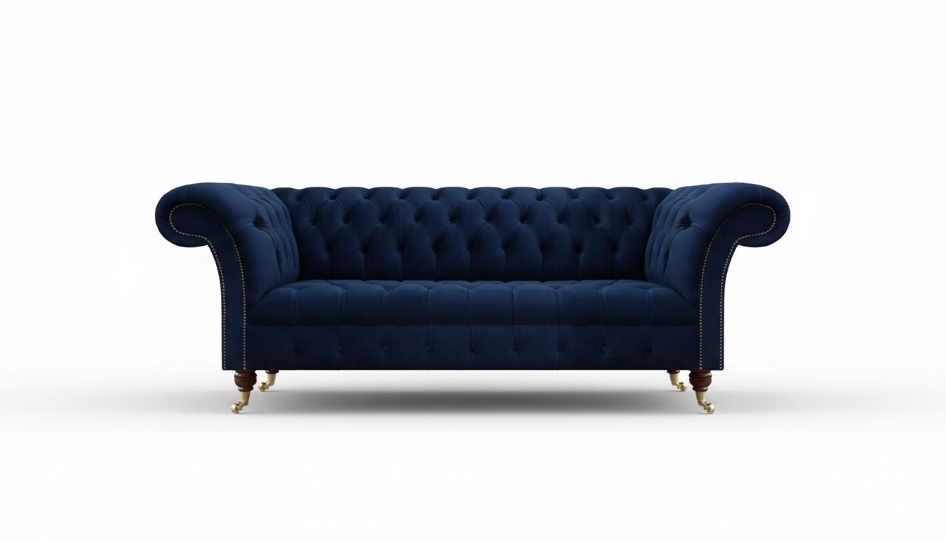 Design Einrichtung Chesterfield Sofa Dreisitzer Couch Wohnzimmer Neu