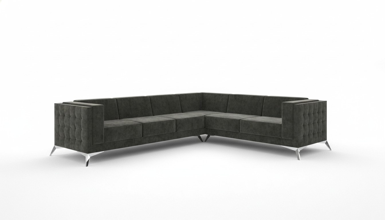 Design Esk Ecksofa L-form Modern Sofas Stoffsofa Couch Wohnlandschaft