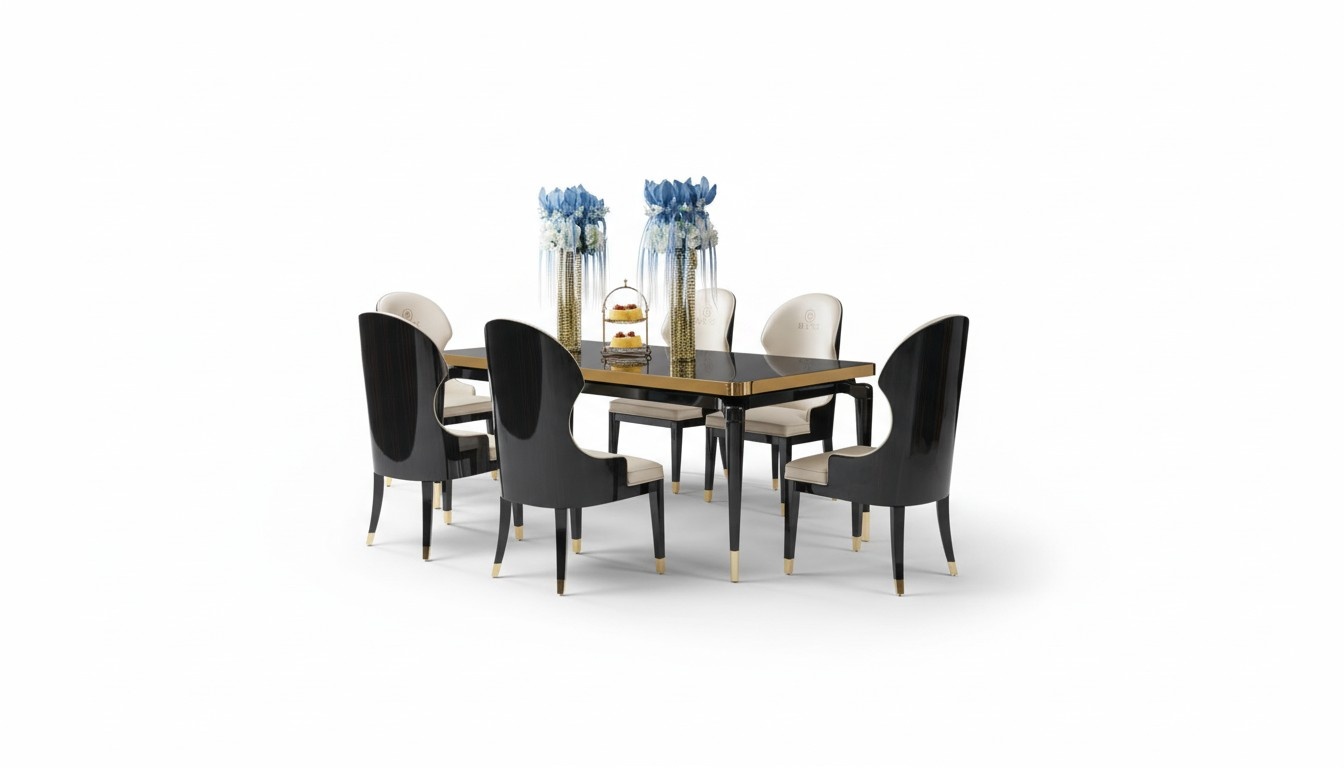 Design Ess Zimmer Stuhl Set Metall Tische Sessel 4x Stühle Tisch Garnitur 4tlg.