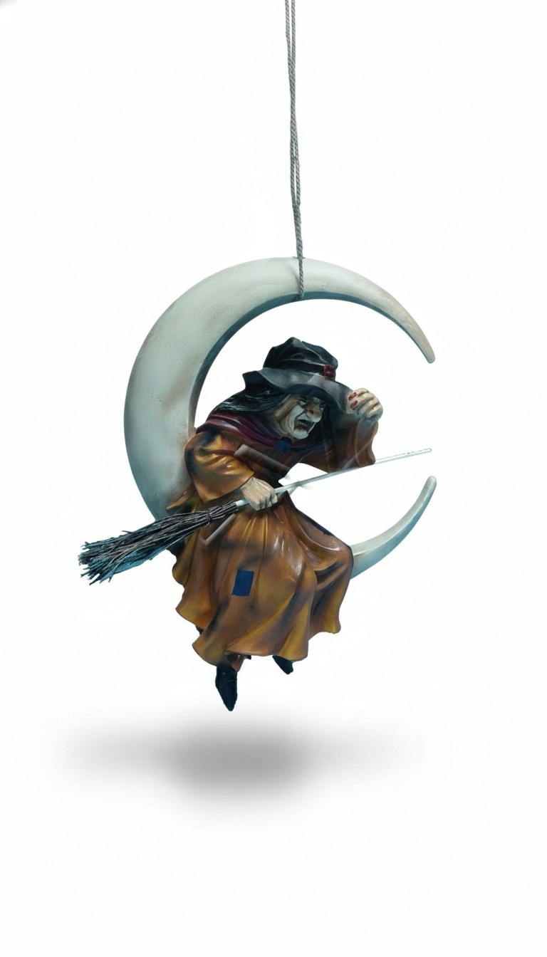Design Hexe Mond Figur Statue Skulptur Figuren Skulpturen Deko Statuen