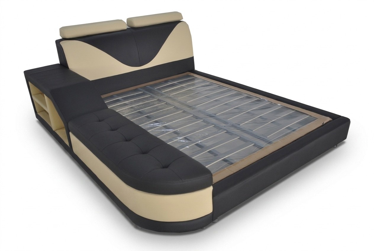 Design Luxus Bett Polster Ehe Hotel Moderne Betten Leder 140/160/180/200 LB8817