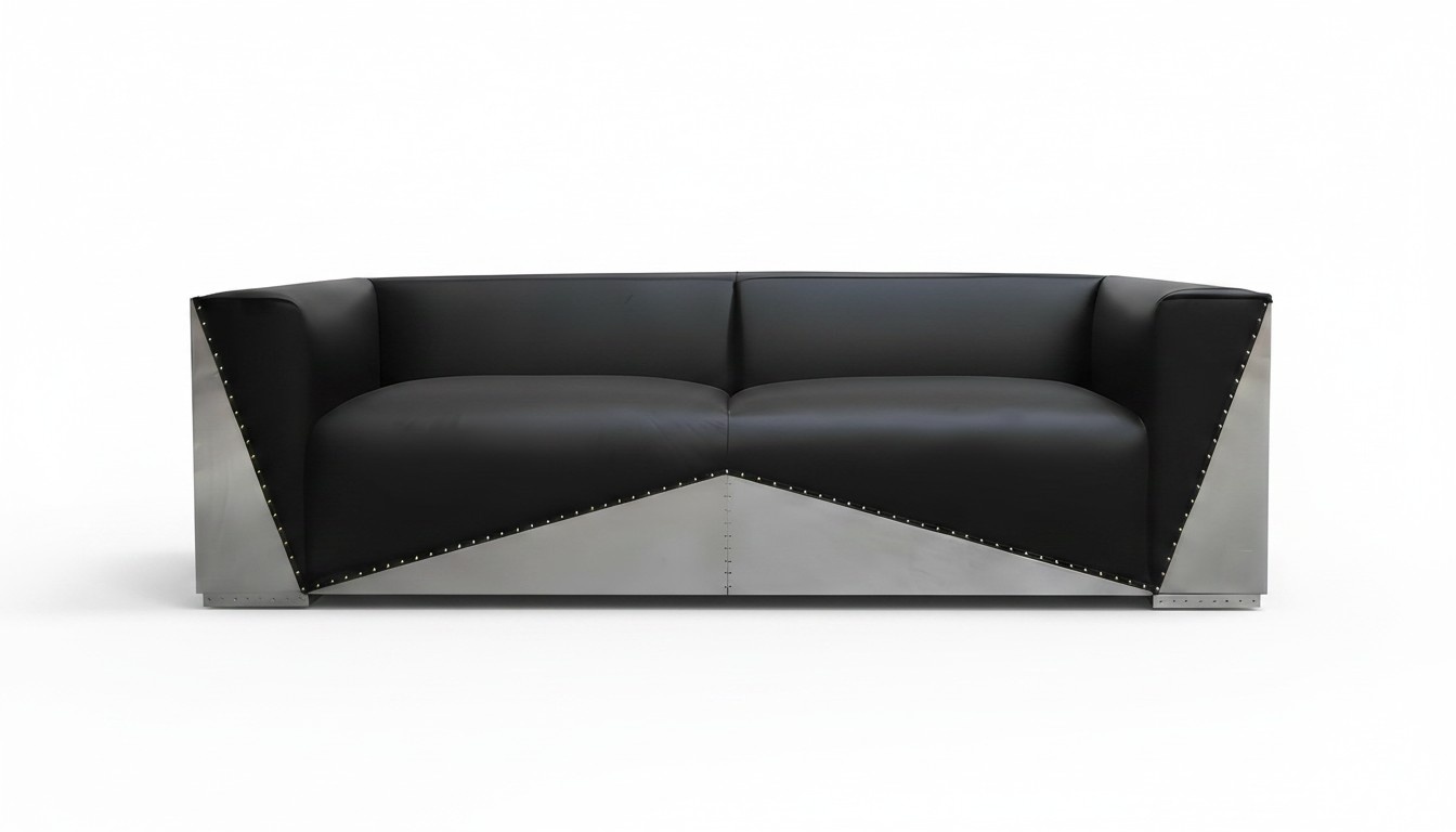 Design Luxus Echtleder Sofa Couch Ledersofa Couchen Polster Möbel Dreisitzer