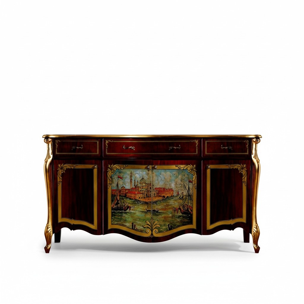Design Möbel Luxus Barock Buffet Kommode Anrichte xxl Design Italienische Neu