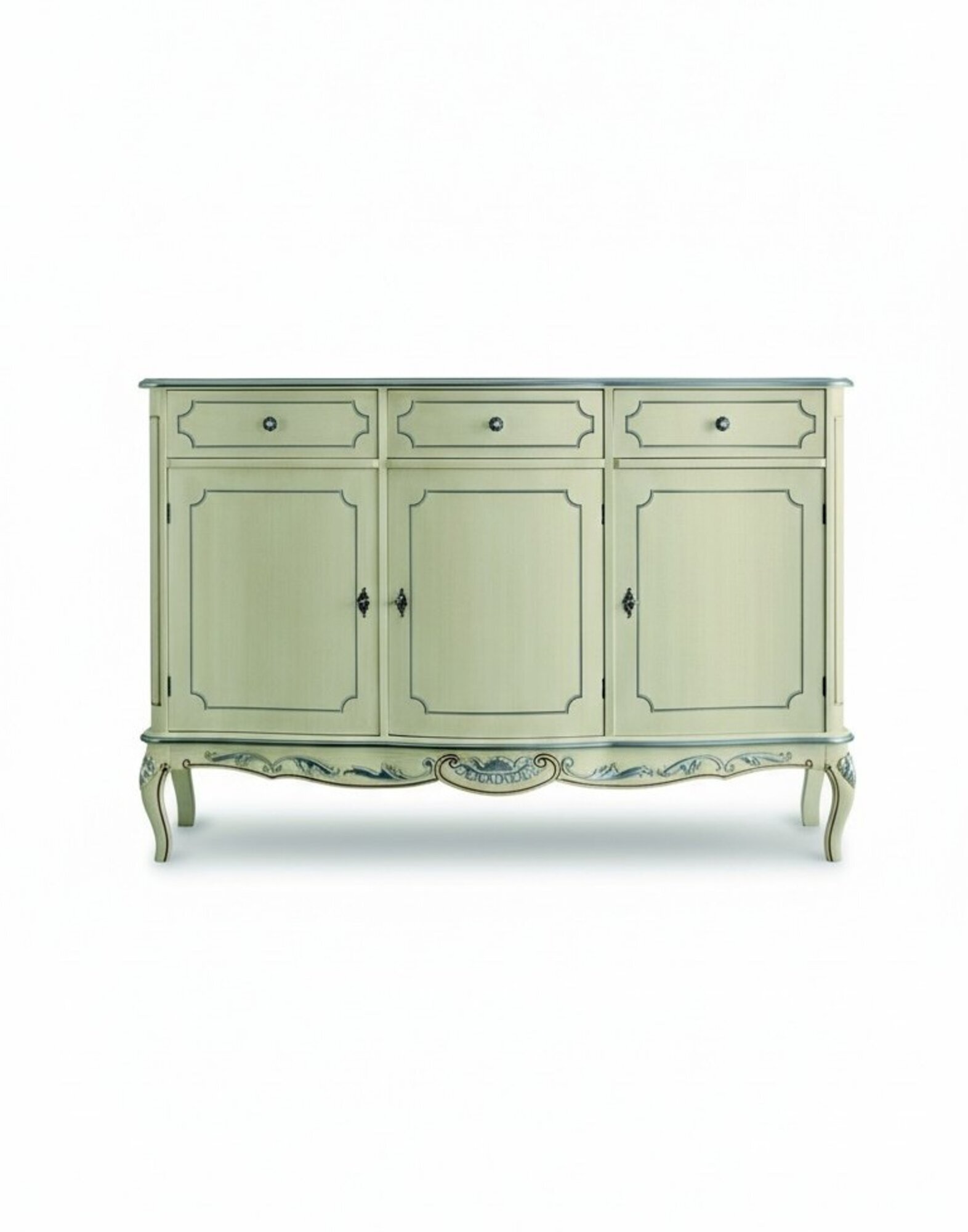 Design Möbel Stil Klassischer Kommode Weiss Sideboard Holz Italienische