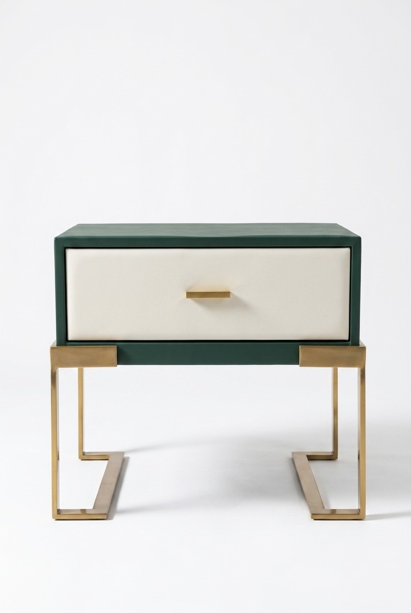 Design Nacht Tisch Konsole Deko Metall Glanz Tische Konsolen Schlaf Zimmer