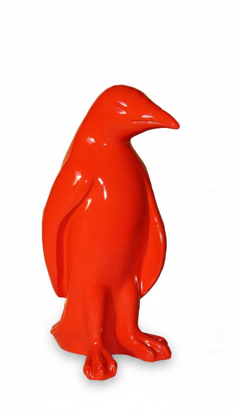 Abstrakt Design Pinguin Figur Statue Skulptur Figuren Skulpturen Dekoration