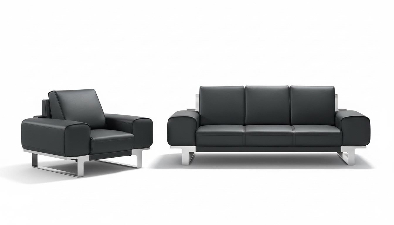 Design Sofa Sitz Polster Couch Gruppe Garnitur Möbel Leder 3 1 Sitzer