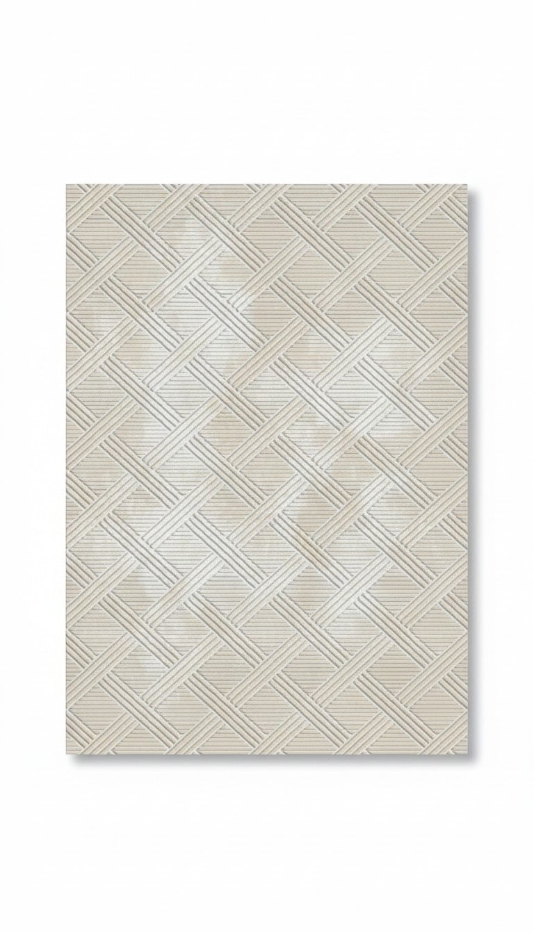 Design Teppiche Flachgewebe Läufer Abstrakte Teppich Orientteppich 80x150 Beige