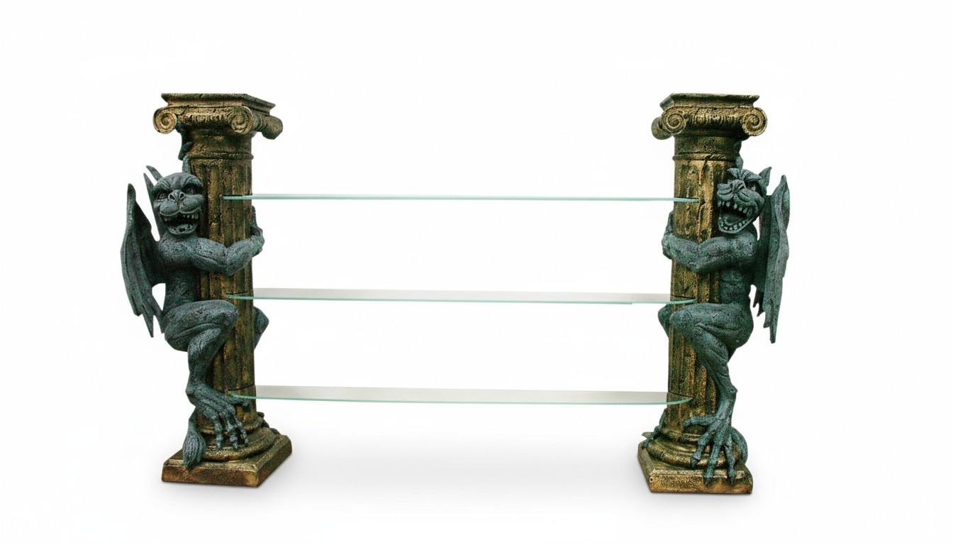 Design Vitrine Regal Glas Säule Vitrinen Regale Dekofiguren Schrank