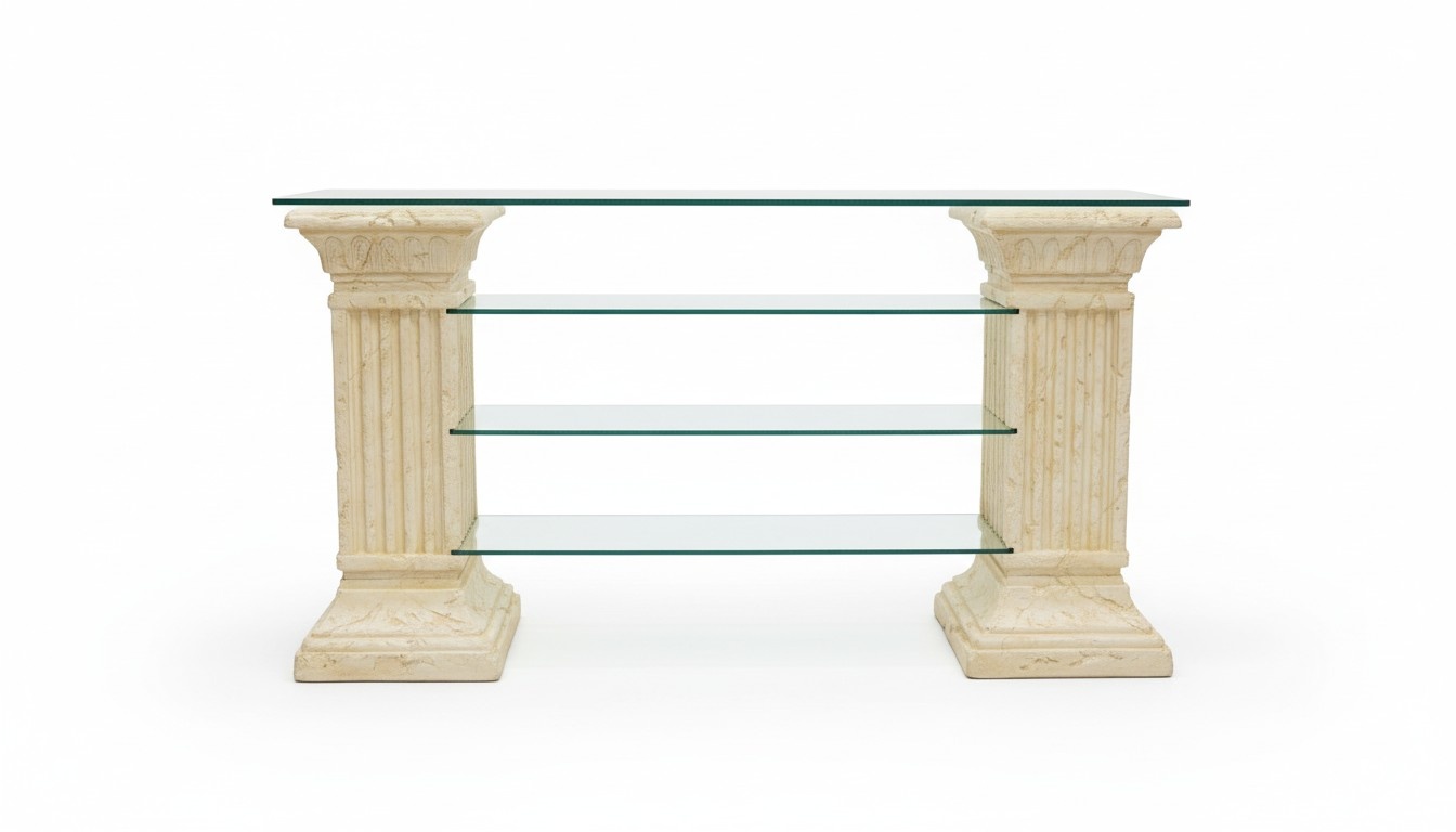 Design Vitrine Regal Glas Säule Dekorative Schrank Vitrinen Regale Schrank