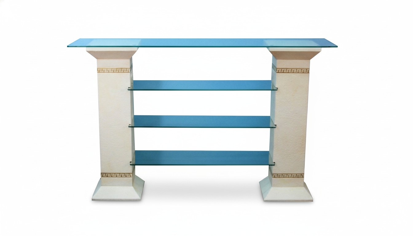 Design Dekorative Vitrine Regal Glas Säule Schrank Vitrinen Regale Schrank