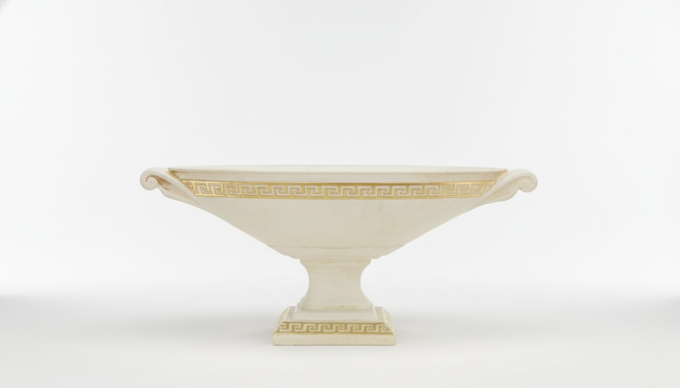 Design XXL Obst Schale Vase Ellipse Deko Vasen Antik Schalen Dekoration