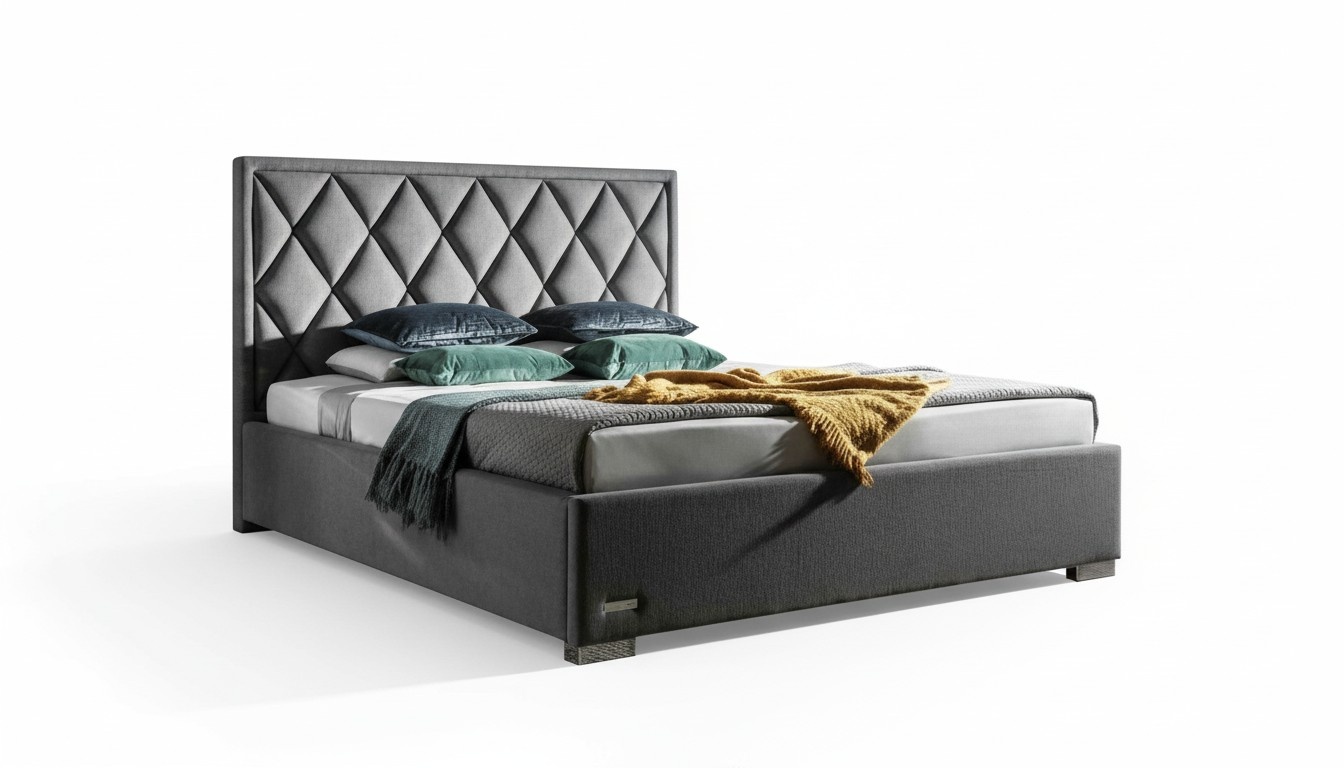 Designer Bett Textil Schlafzimmer Design Möbel Luxus Betten Polster Gestell Neu