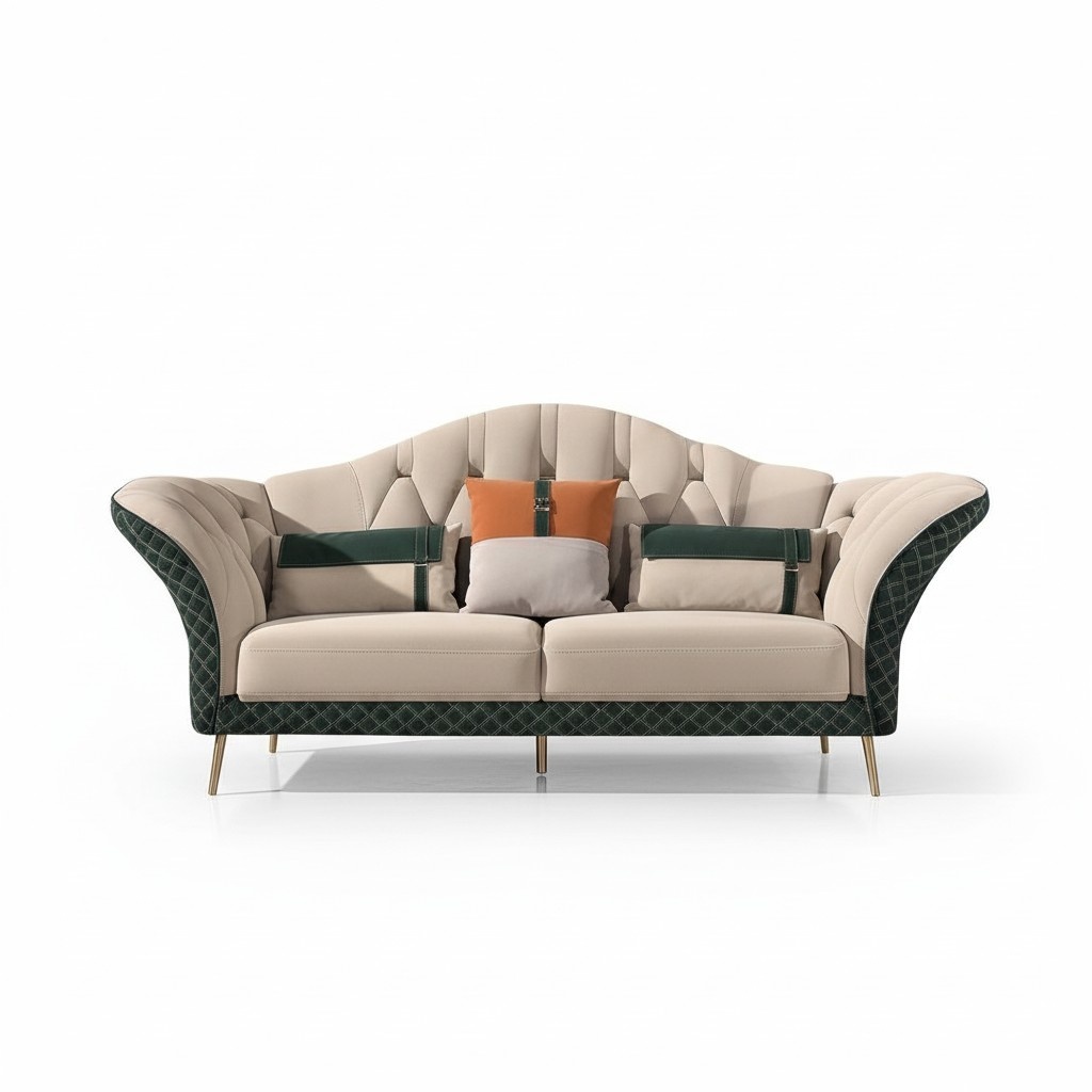 Designer Garnituren Sofa Couch Polster Garnitur 6tlg. Set Leder Couchtisch
