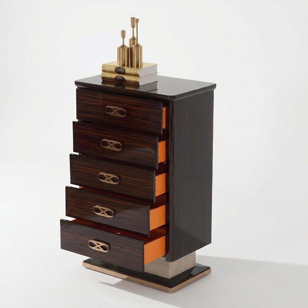 Designer Hoch Schrank Kommode Kommoden Luxus Schränke Side Low