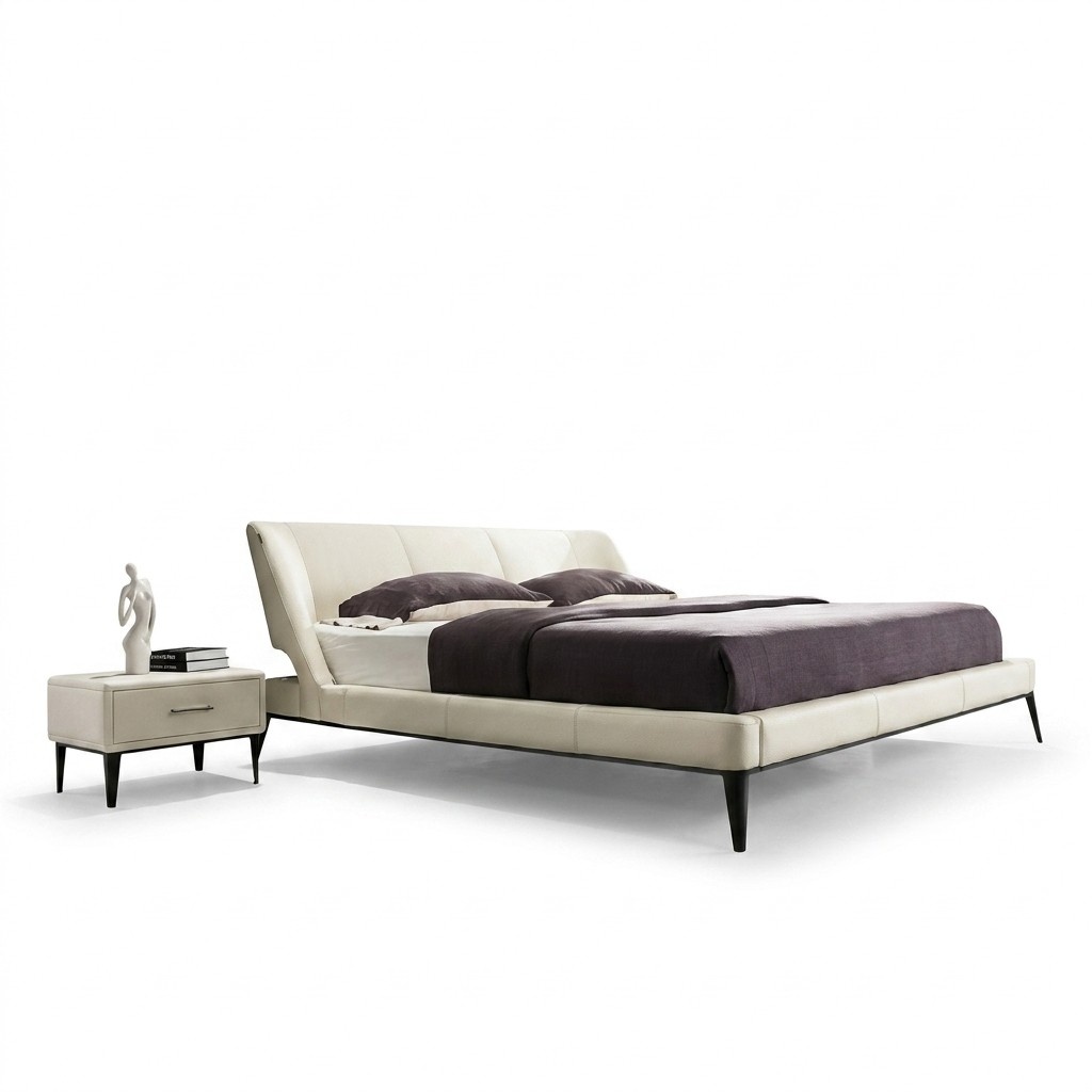 Designer Holz Bett Edles Möbel Doppel Betten Neu Schlafzimmer Polster