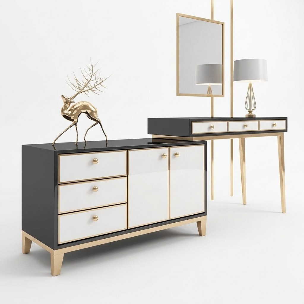 Designer Konsolentisch Tisch Konsole Konsolentische Schmink Sekretär