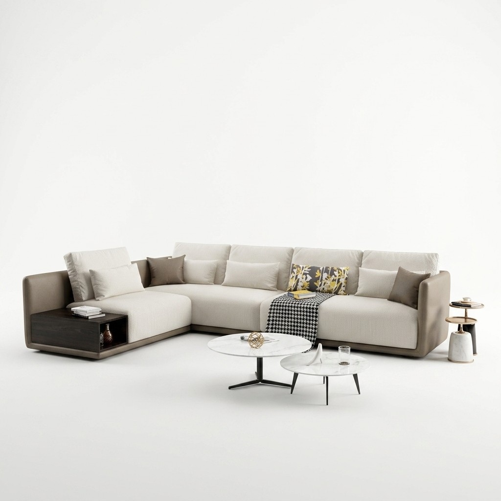 Designer Ledersofa Ecksofa Polster Eck Couch Sitz Eck Deko L Form Garnitur