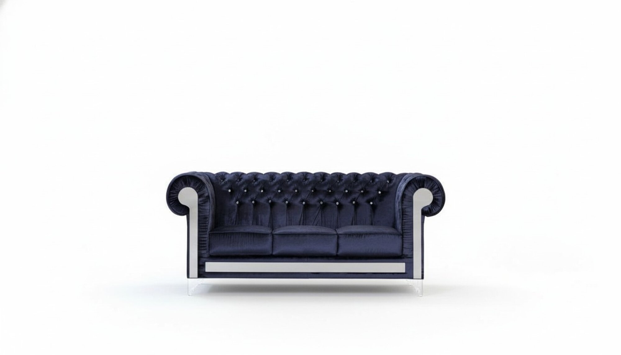 designer luxus chesterfield samt textil stoff couch sofa polster sofas