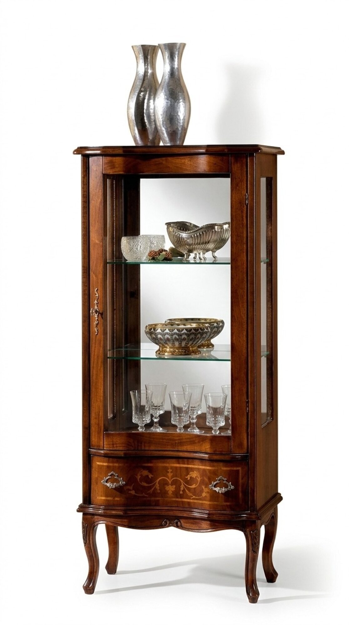 Designer Luxus Holz Vitrine Schrank Design Anrichte Italienische Möbel Sideboard Neu