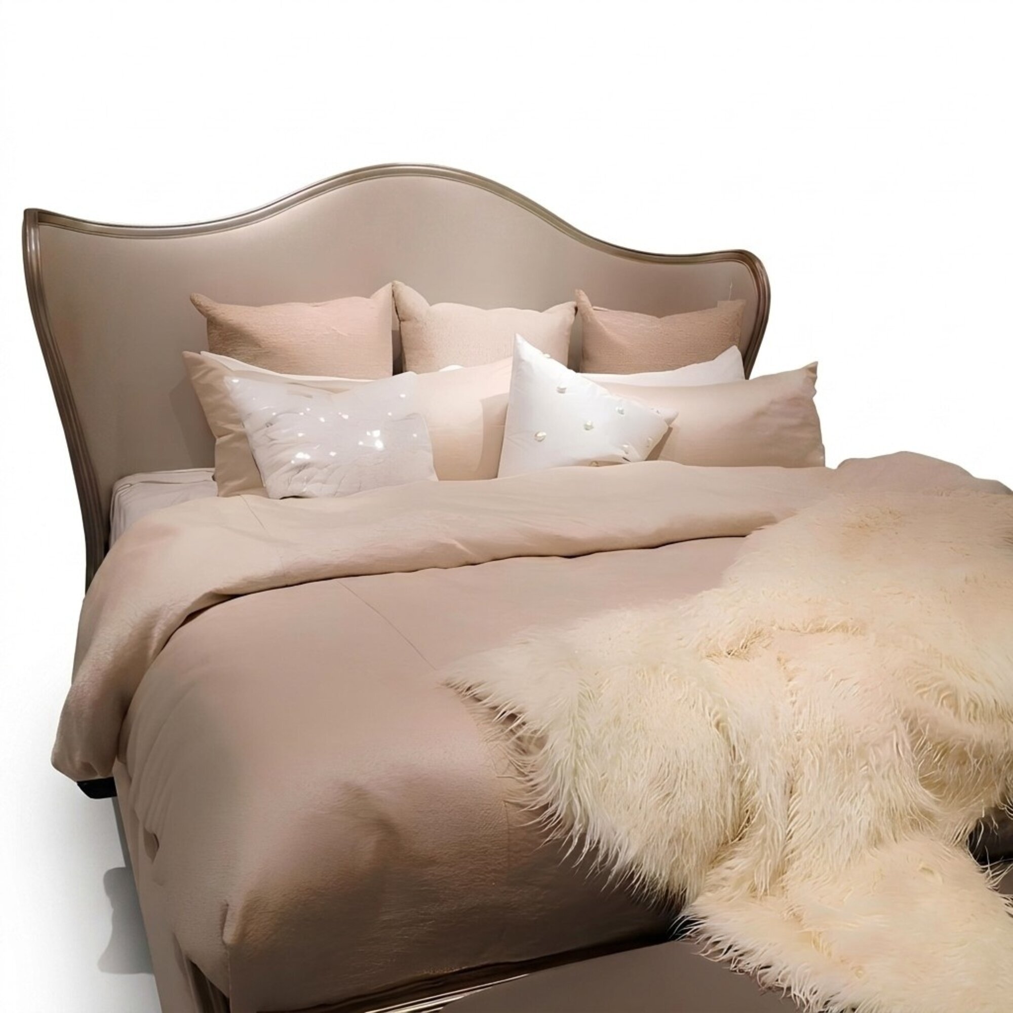 Designer Polsterbett Bett Betten Textilbett Doppelbett Ehebett Designerbett
