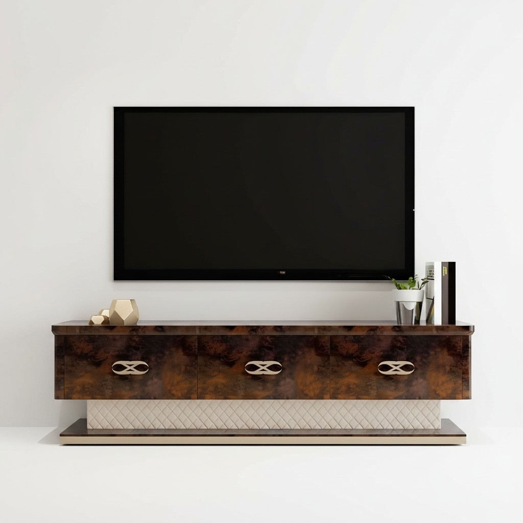 Designer RTV TV Anrichte Kommode Side Low Board Schrank Regal Luxus