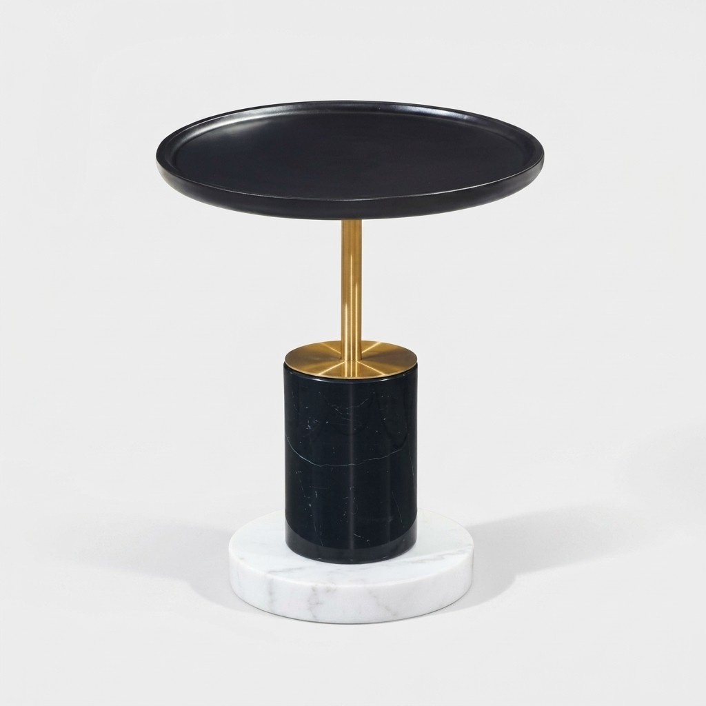 Designer Runder Kaffeetisch Luxus Beistelltische Wohnzimmer Tisch Möbel