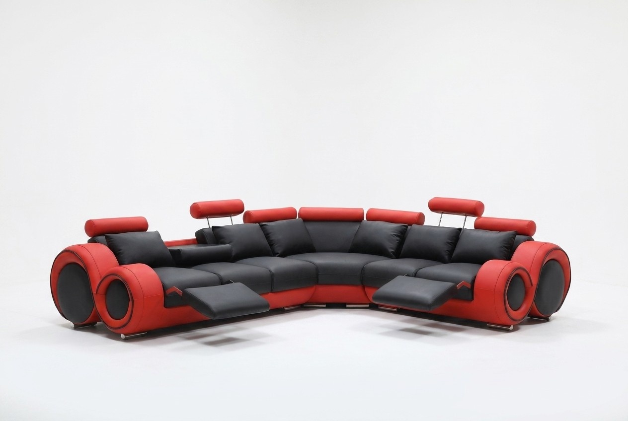 Designer Sofa Garnitur Wohnlandschaft Couch Ecksofa Leder Textil Polster
