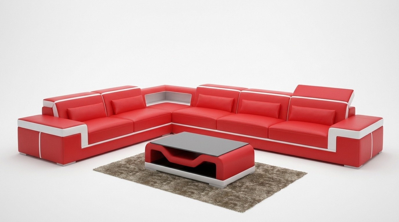 Designer Sofa Couch Ecksofa Polster Garnitur Wohnlandschaft L-Form