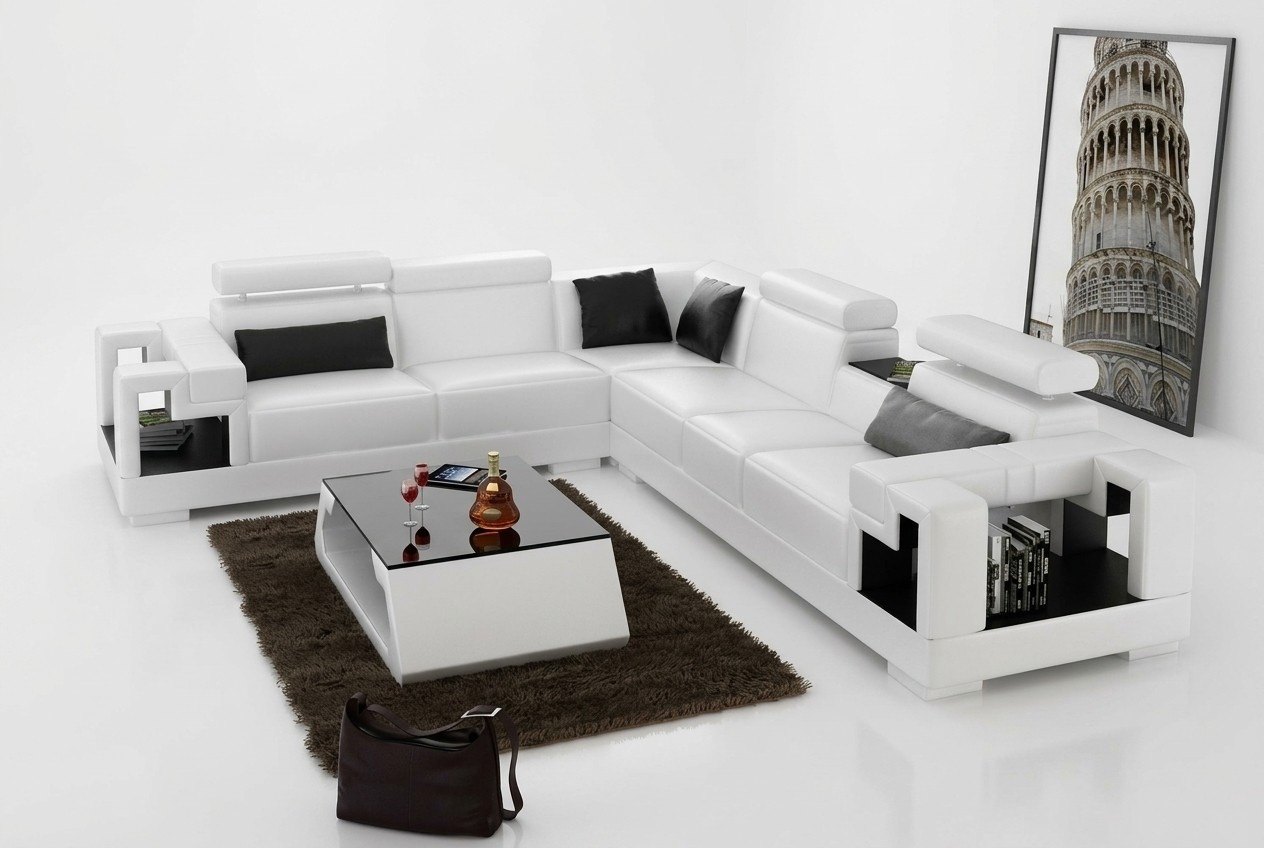 Designer Sofa Couch Ecksofa Leder Wohnlandschaft Textil Polster Garnitur