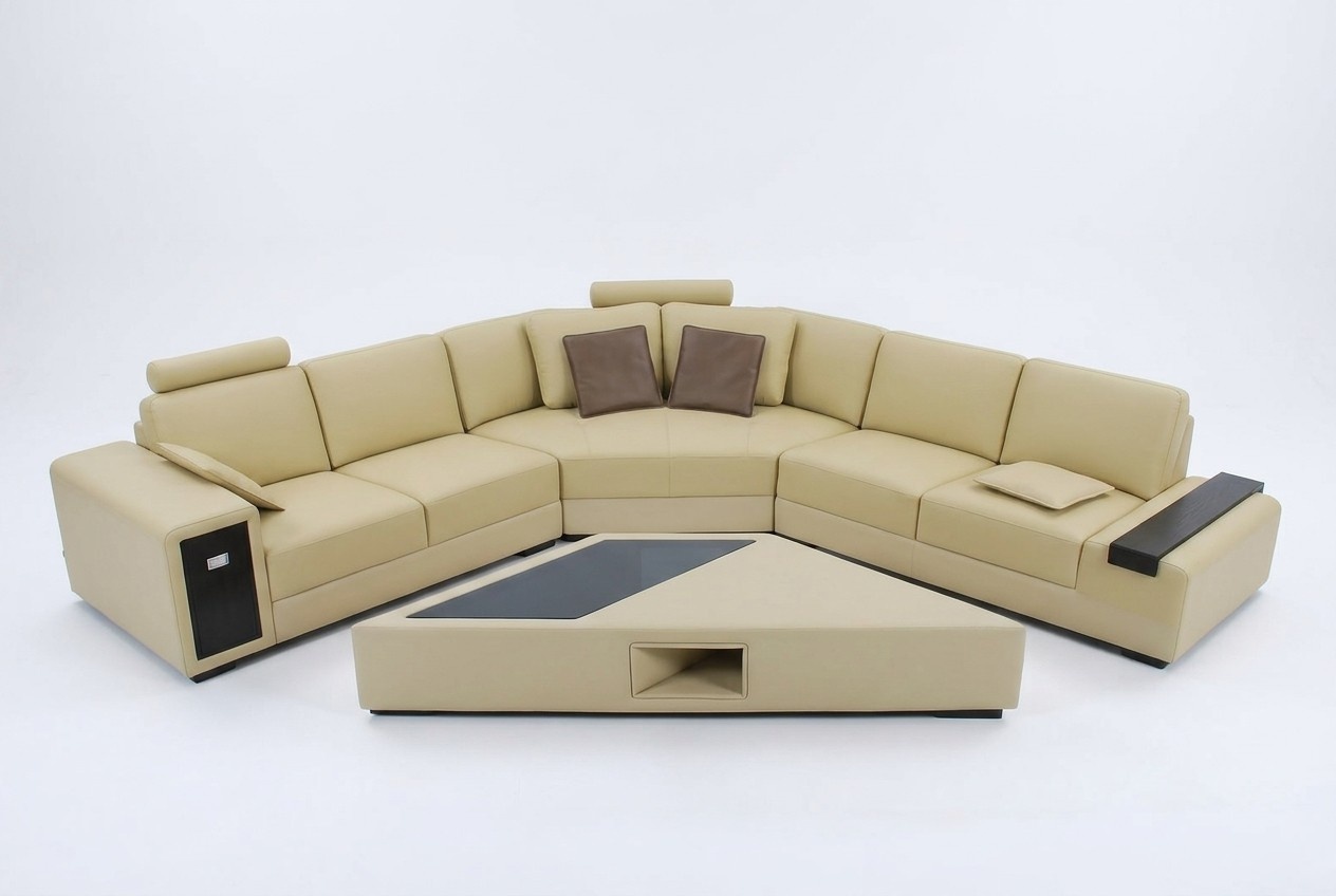 Designer Sofa Couch Ecksofa mit Hocker Garnitur Polster Wohnlandschaft
