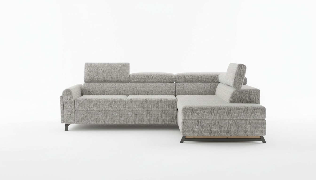Designer Sofa Couch Ecksofa Textil Polster Garnitur Wohnlandschaft L-Form Stoff