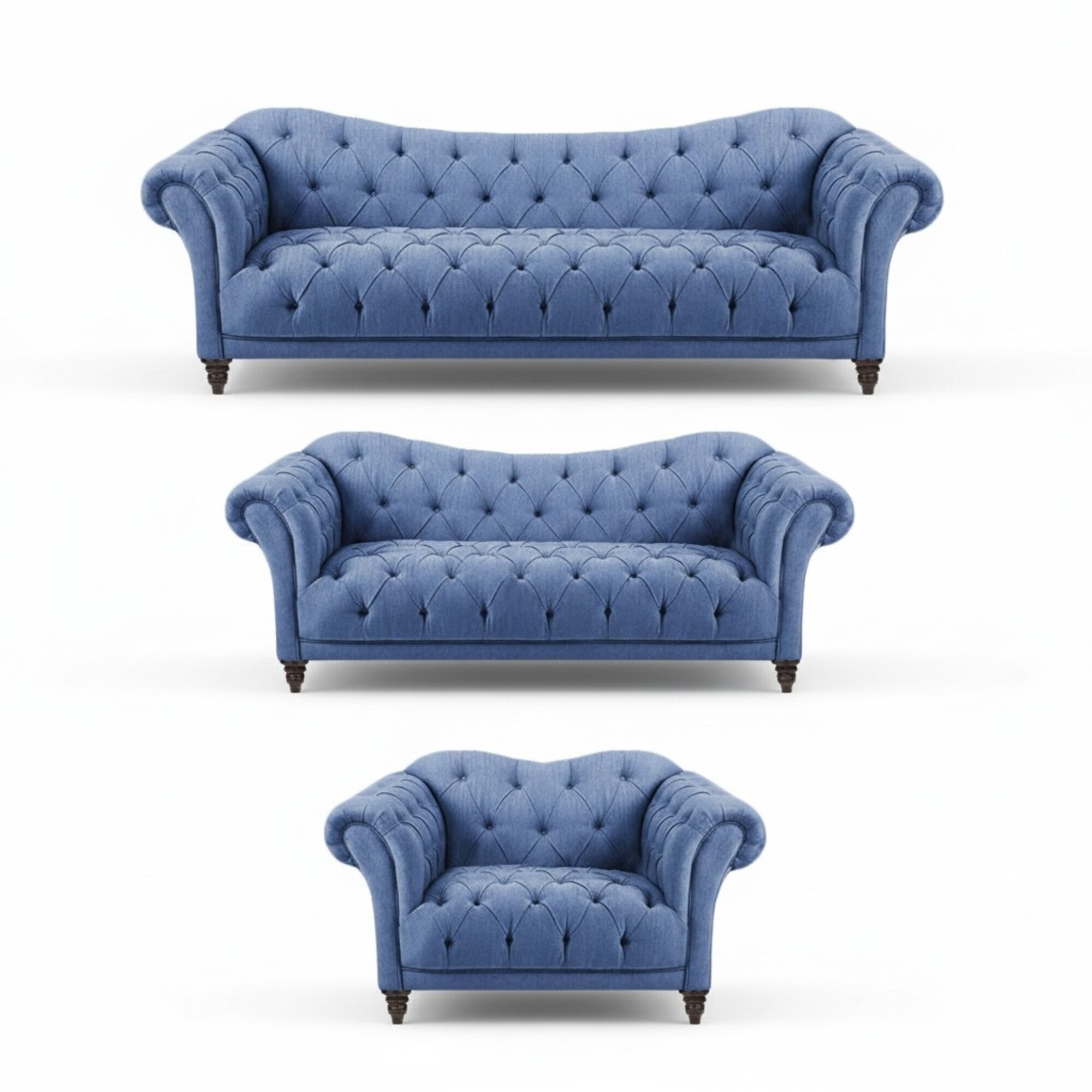 Designer Sofagarnitur Modern Komplett Einrichtung Luxus Sofas Chesterfield