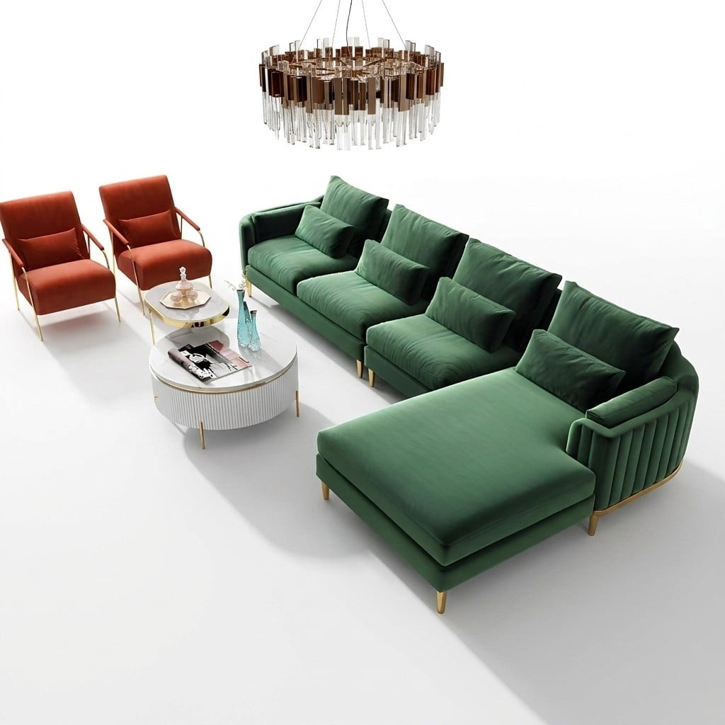 Designer Stoff L Form Couch Wohnlandschaft Ecksofa Garnitur Modern Design Sofa