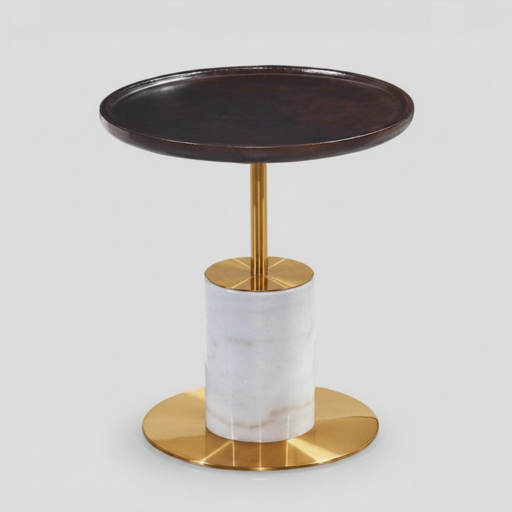 Designer Weißer Kaffeetisch Luxuriöser Beistelltisch Stilvolle Möbel Tisch