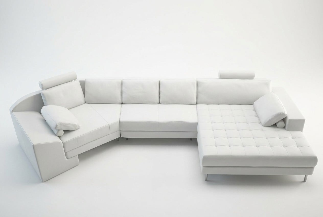 Designer Wohnzimmer Ecksofa Couch Polster Sitz Ecke Garnitzur Ledercouchen