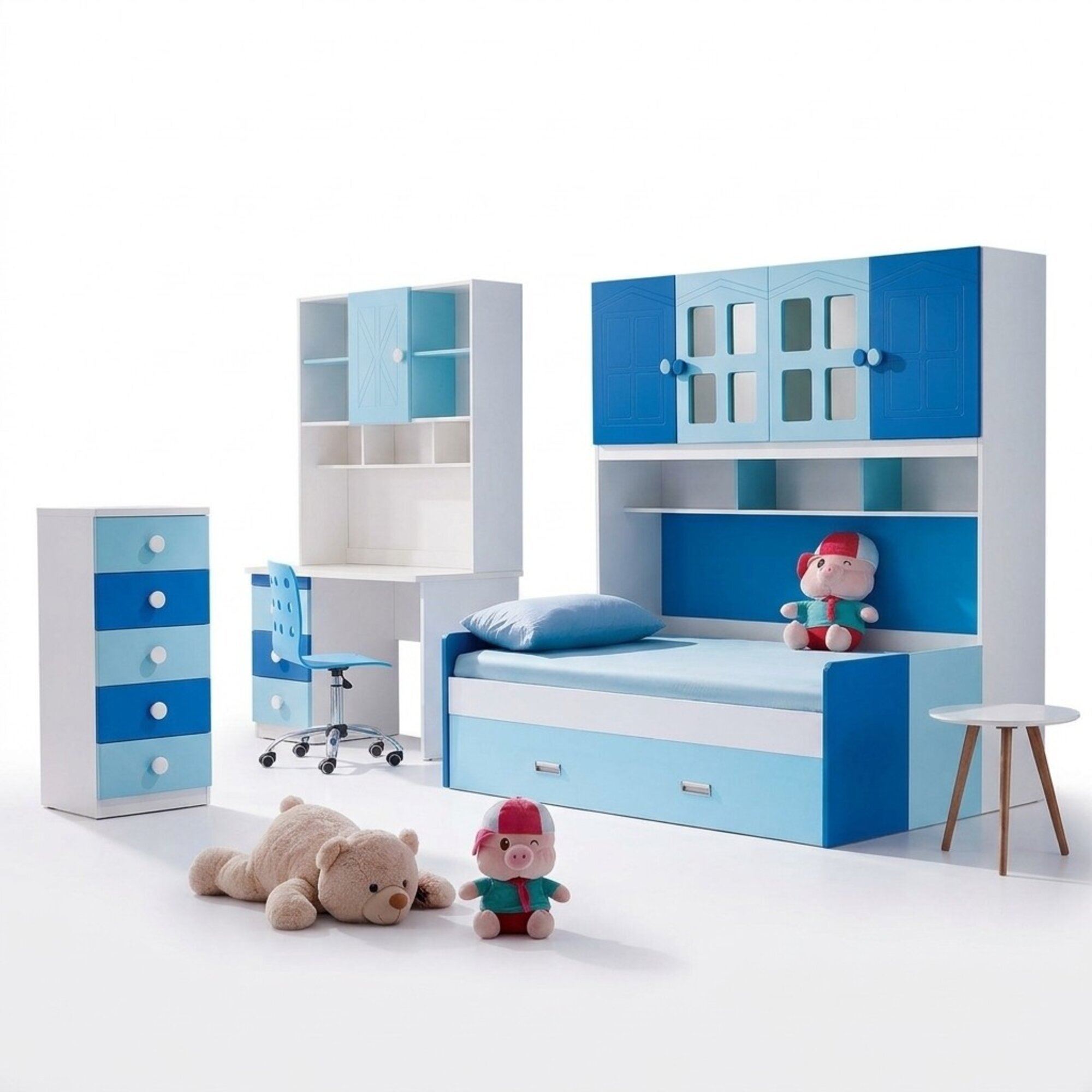 Designer-Kinderzimmer | Bett, Tisch