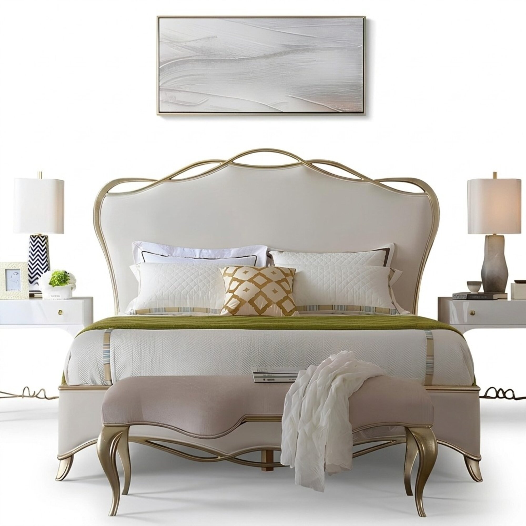 Designerbett Polsterbett Ehebett Lederbett Doppelbett Bett Textil Betten
