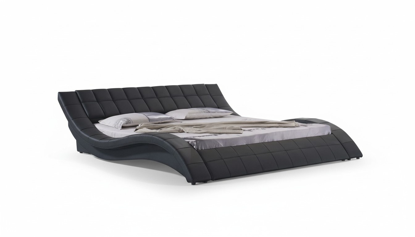 Doppel Hotel Betten Ehe Schlaf Zimmer Leder Bett Polster Design Luxus