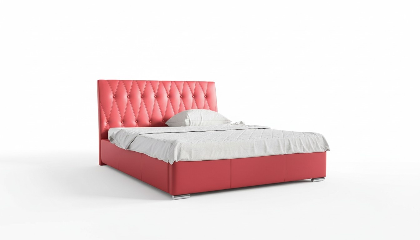 Doppelbett Bettrahmen Ehebett Bettgestell Bett Polsterbett Betten Polyester Neu